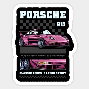 Porsche 911 Vector Sticker